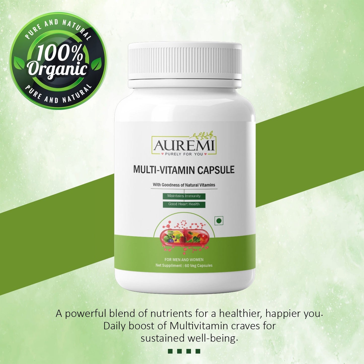 Auremi Multivitamin Capsules | Daily Hair Wellness & Nutritional Support