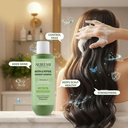 Auremi Biotin & Peptide Shampoo | Daily Scalp Cleansing Formula