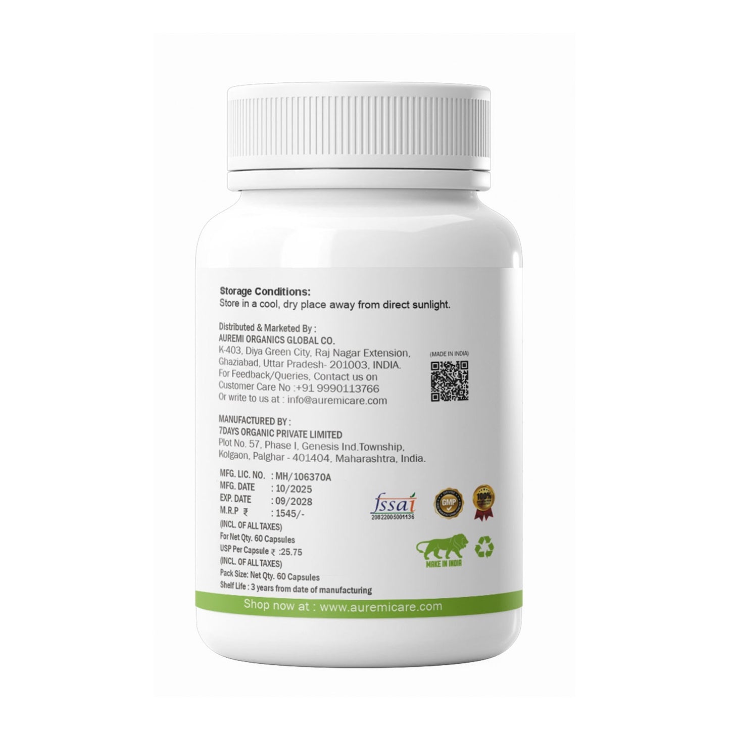 Auremi Multivitamin Capsules | Daily Hair Wellness & Nutritional Support