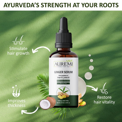 Auremi Ginger Serum | Targeted Scalp Care & Daily Nourishment