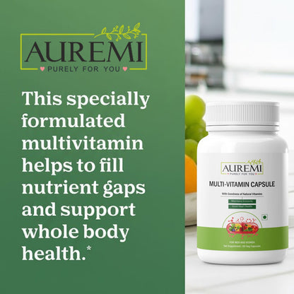Auremi Multivitamin Capsules | Daily Hair Wellness & Nutritional Support
