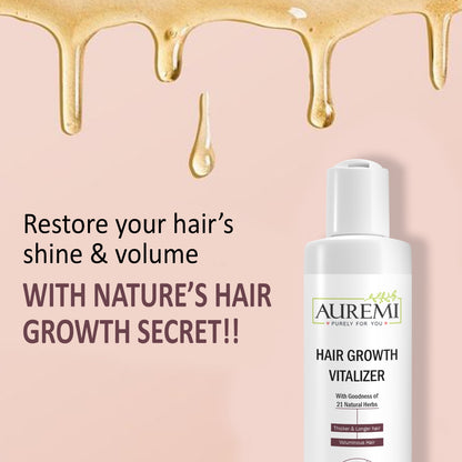 Auremi Hair Growth Vitalizer | Daily Root Care & Scalp Support Formula